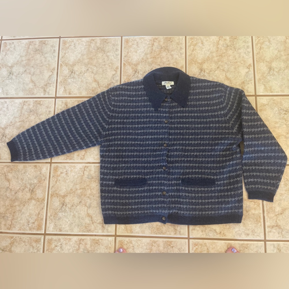 Vintage Eddie Bauer Wool Cardigan Sweater Women’s XLarge